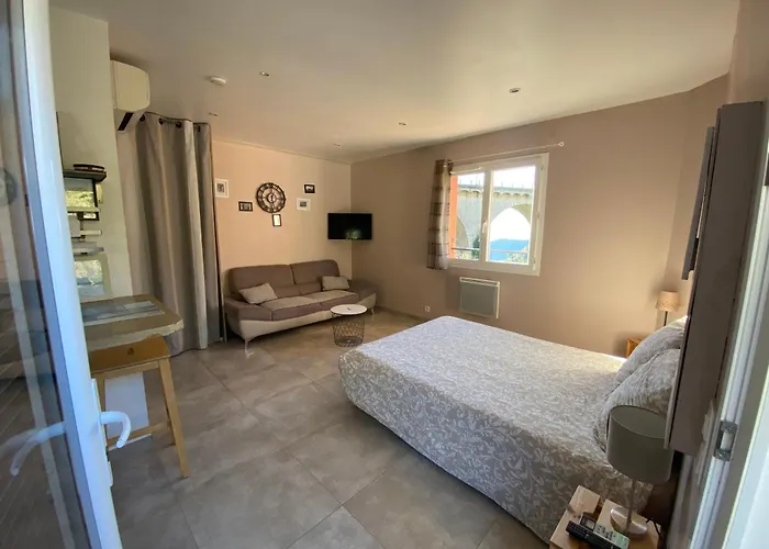 Studio Pied Village Eze - Dans Villa - Parking Gratuit